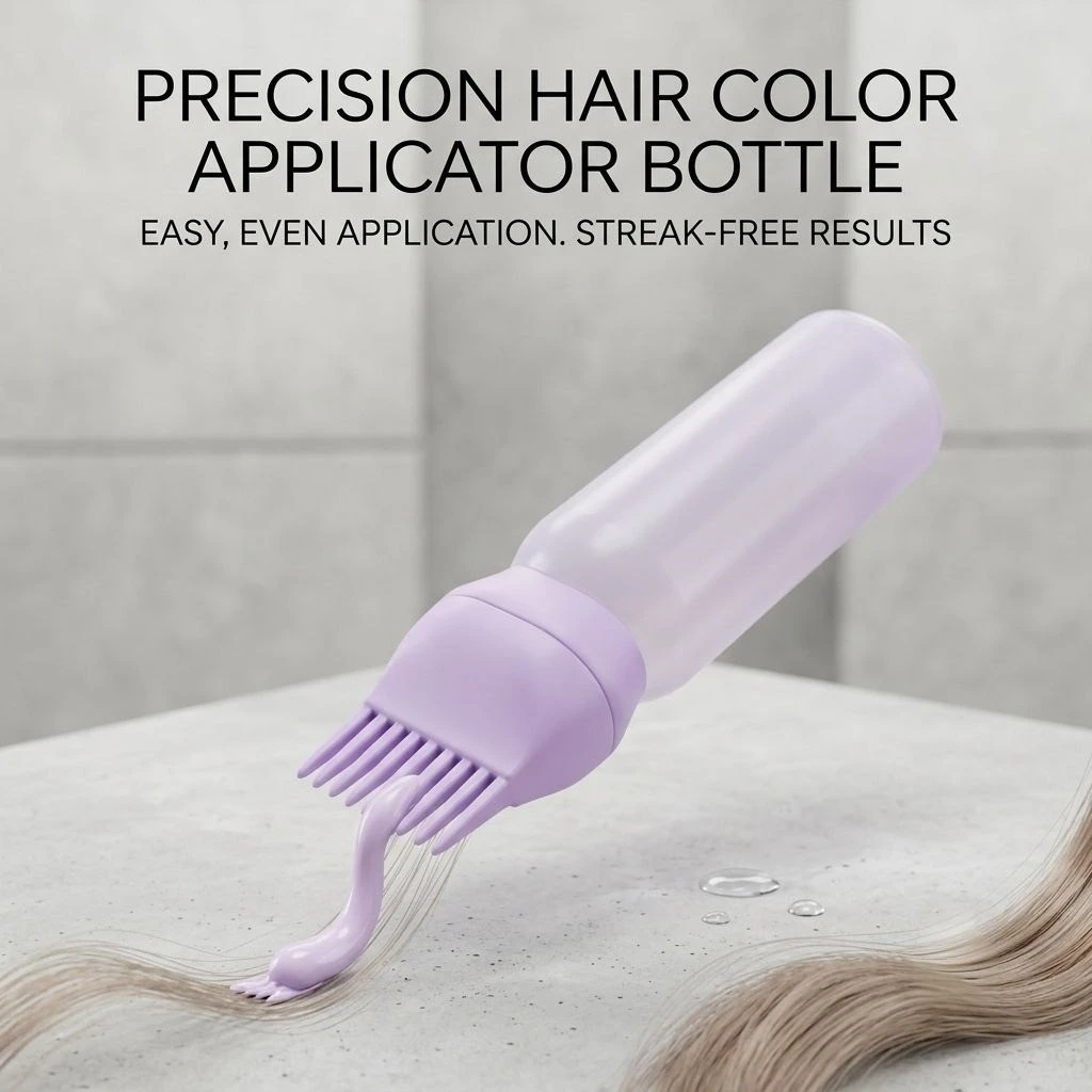 Precision Hair Color Comb Applicator Bottle – Root Touch-Up & Oil Applicator