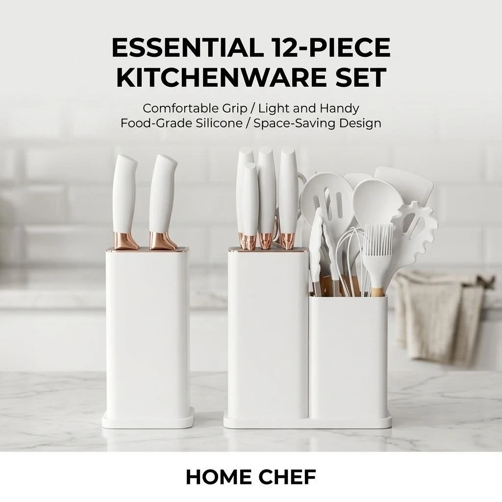 Home Chef Essential 12-Piece Kitchenware Set