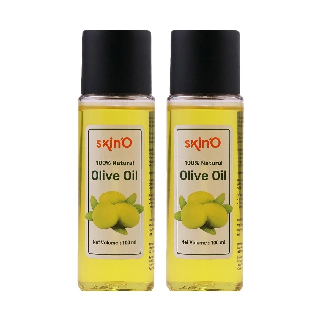 Skin'O 100% Natural Olive Oil 100ml - Buy 1 Get 1 Free (2 Pcs Combo)