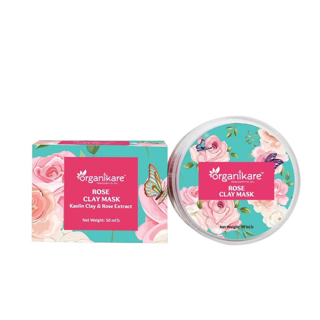 Organikare Rose Clay Mask - 50ml
