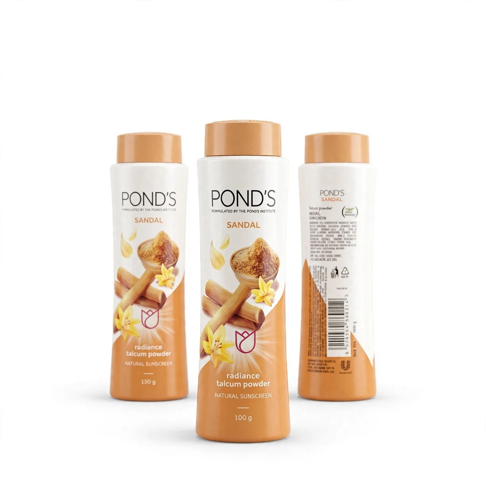 Pond's Sandal Radiance Talcum Powder with Natural Sunscreen