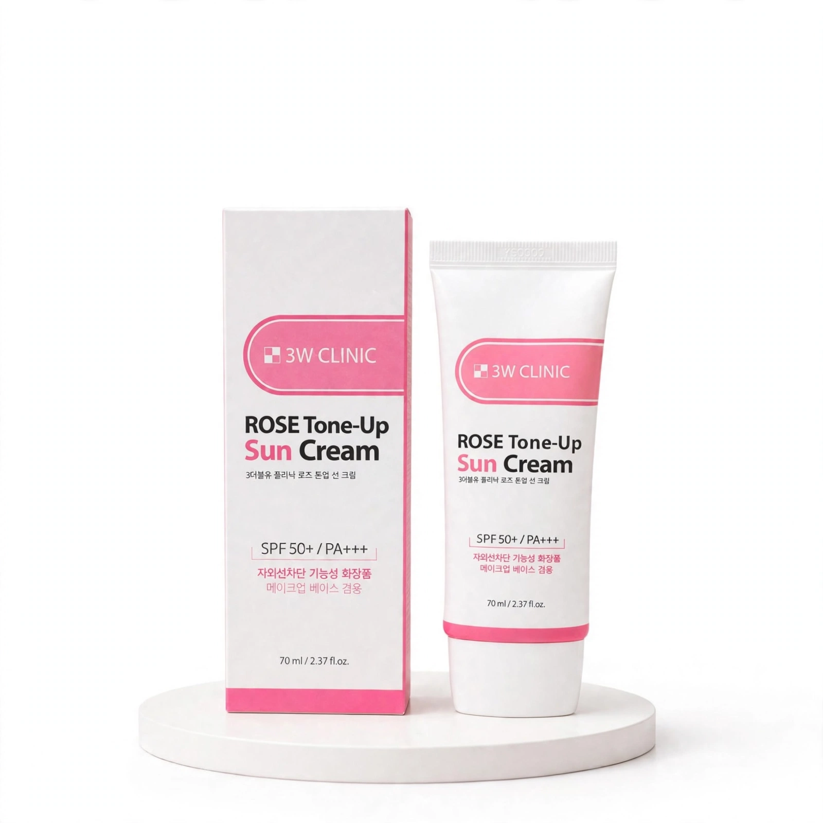 3W Clinic Rose Tone-Up Sun Cream SPF 50+ PA+++ (70ml)