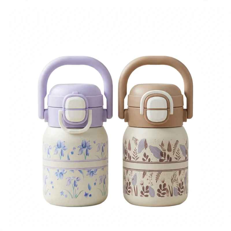 KANGLIN Designer Thermal Bottle Set – Pop-Up Lid