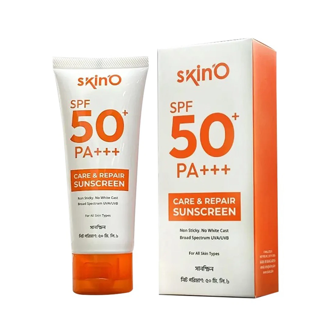 Skin’O Care and Repair Sunscreen SPF 50+ PA+++ (50ml) – High Protection UVAUVB Shield with Skin Healing Formula
