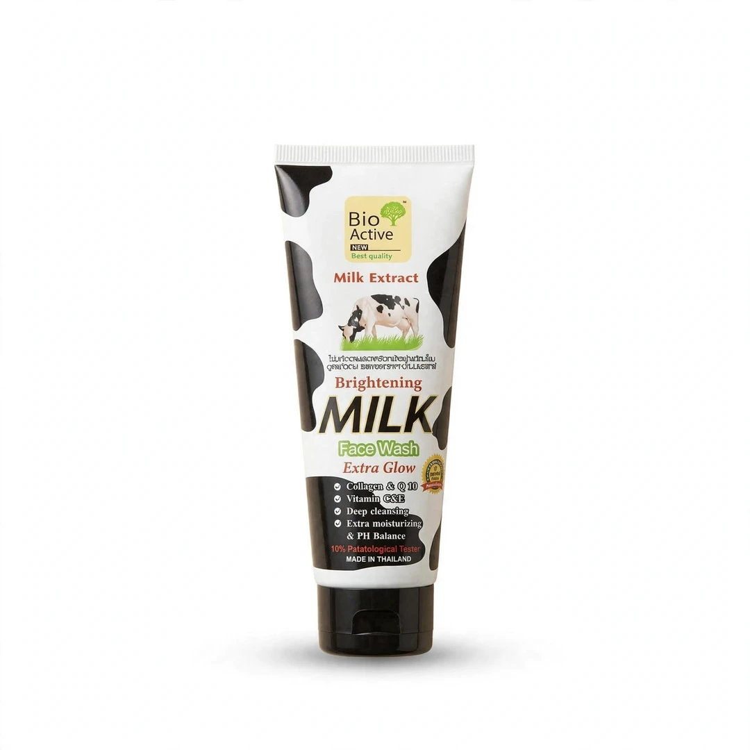 Bio Active Brightening Milk Face Wash with Collagen & Q10