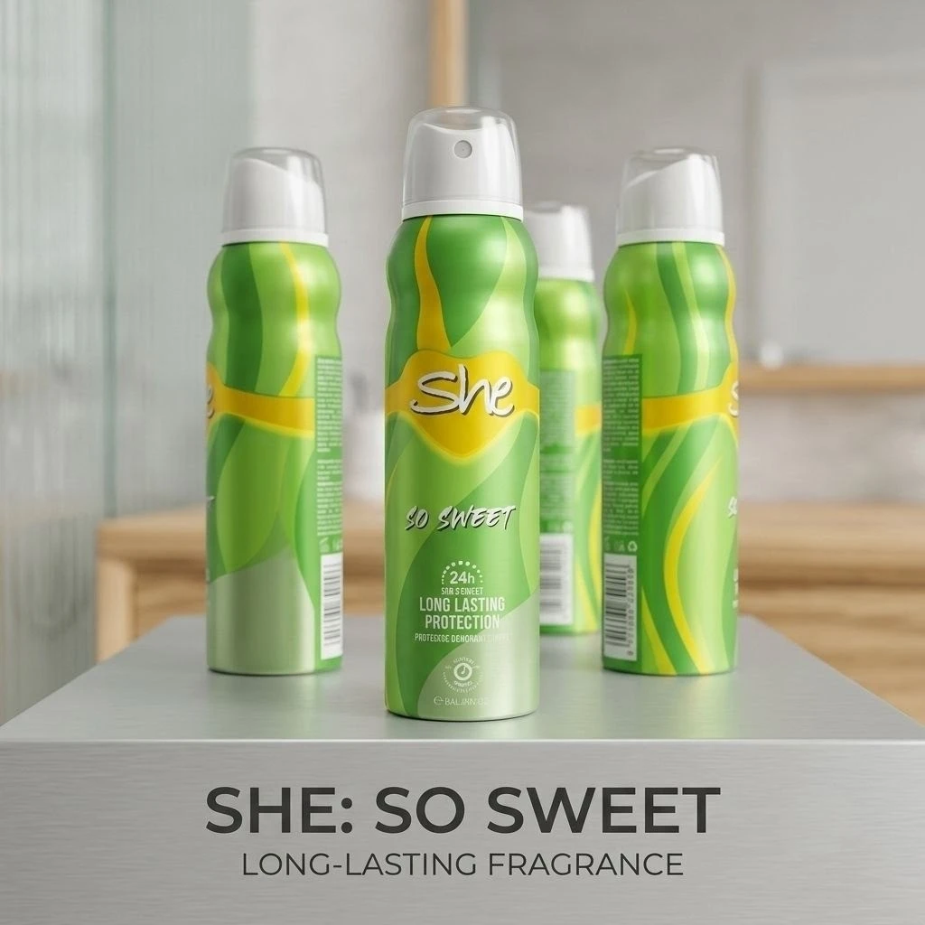 She Is... Perfumed Deodorant Body Spray for Women (150ml) – Long-Lasting Fragrance