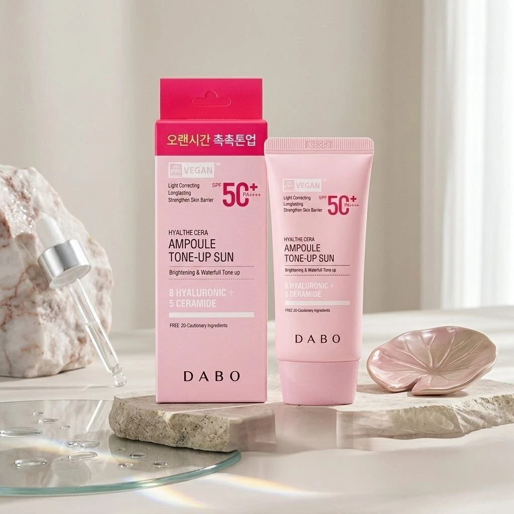 DABO Hyal The Cera Ampoule Tone-Up Sun SPF 50+ PA++++ – Vegan Sunscreen