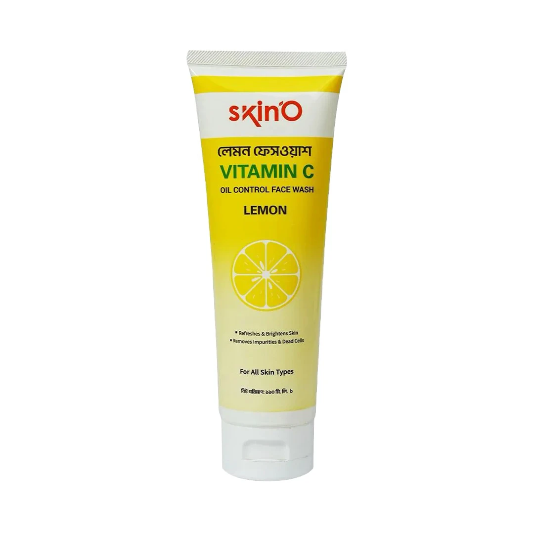 Skin’O Vitamin C Oil Control Facewash (Lemon) – Deep Cleansing for Shine-Free, Radiant Skin