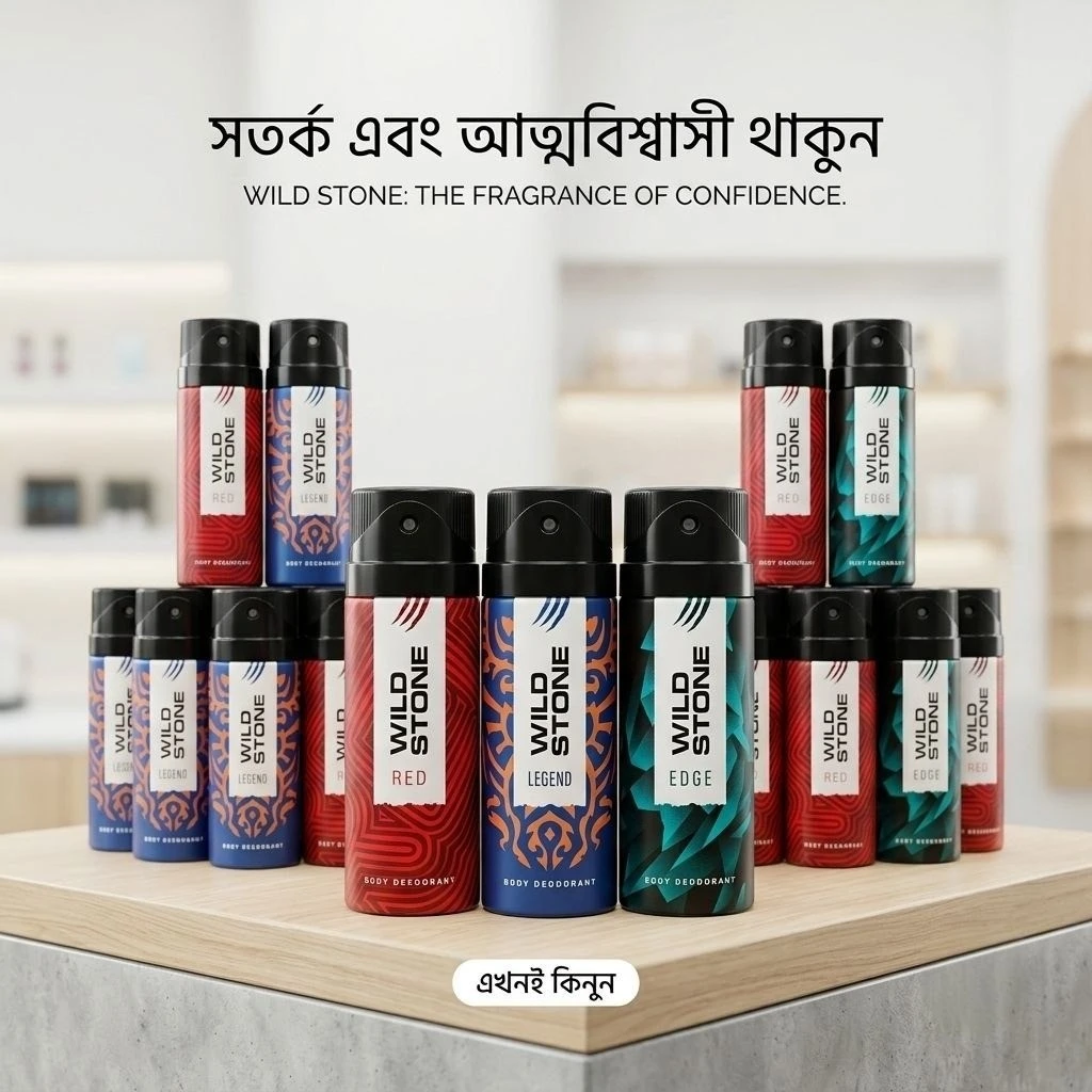 Wild Stone Premium Deodorant Body Spray for Men (150ml) – Long-Lasting Fragrance
