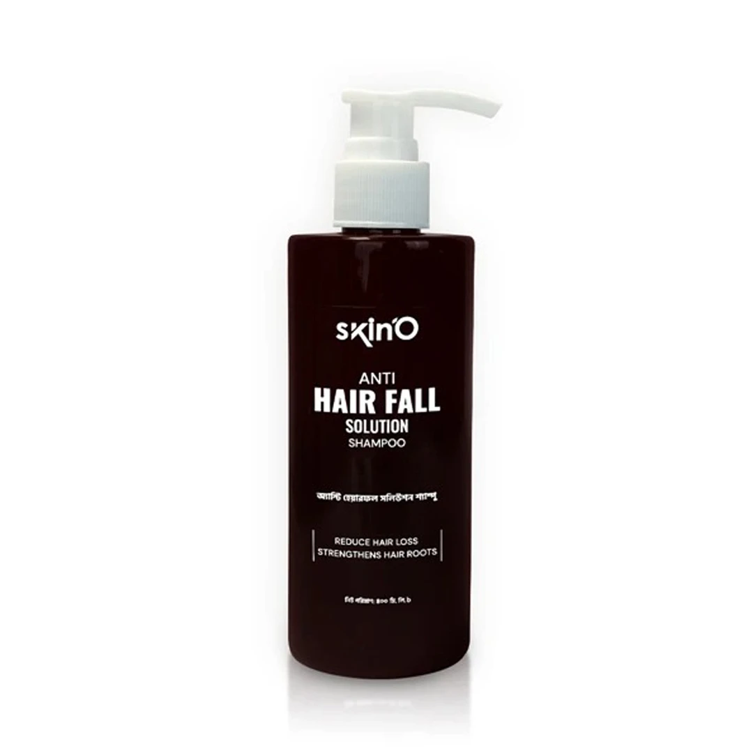 Skin’O Anti-Hair Fall Solution Shampoo (220ml) – Root Strengthening & Breakage Defense for Thicker, Healthier Hair
