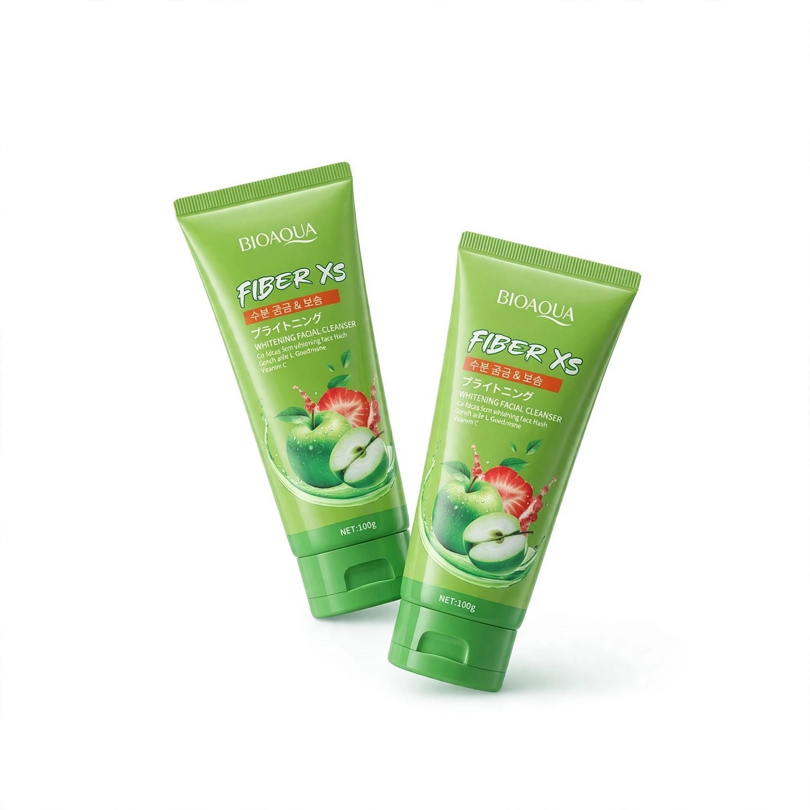 Bioaqua Fiber XS Ultra-Gentle Whitening Cleanser (100g)