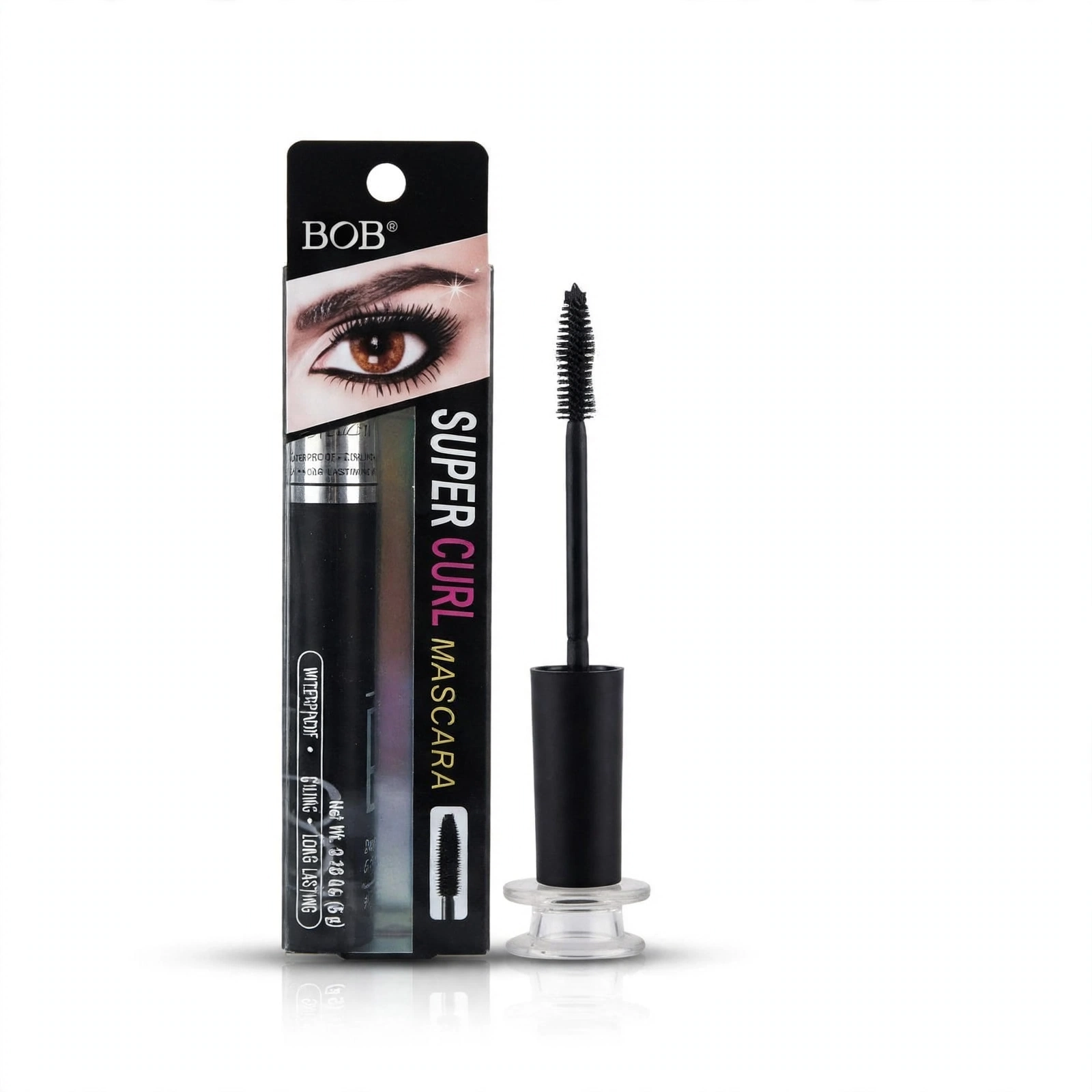 BOB Super Curl Waterproof Mascara – Long Lasting Smudge-Proof