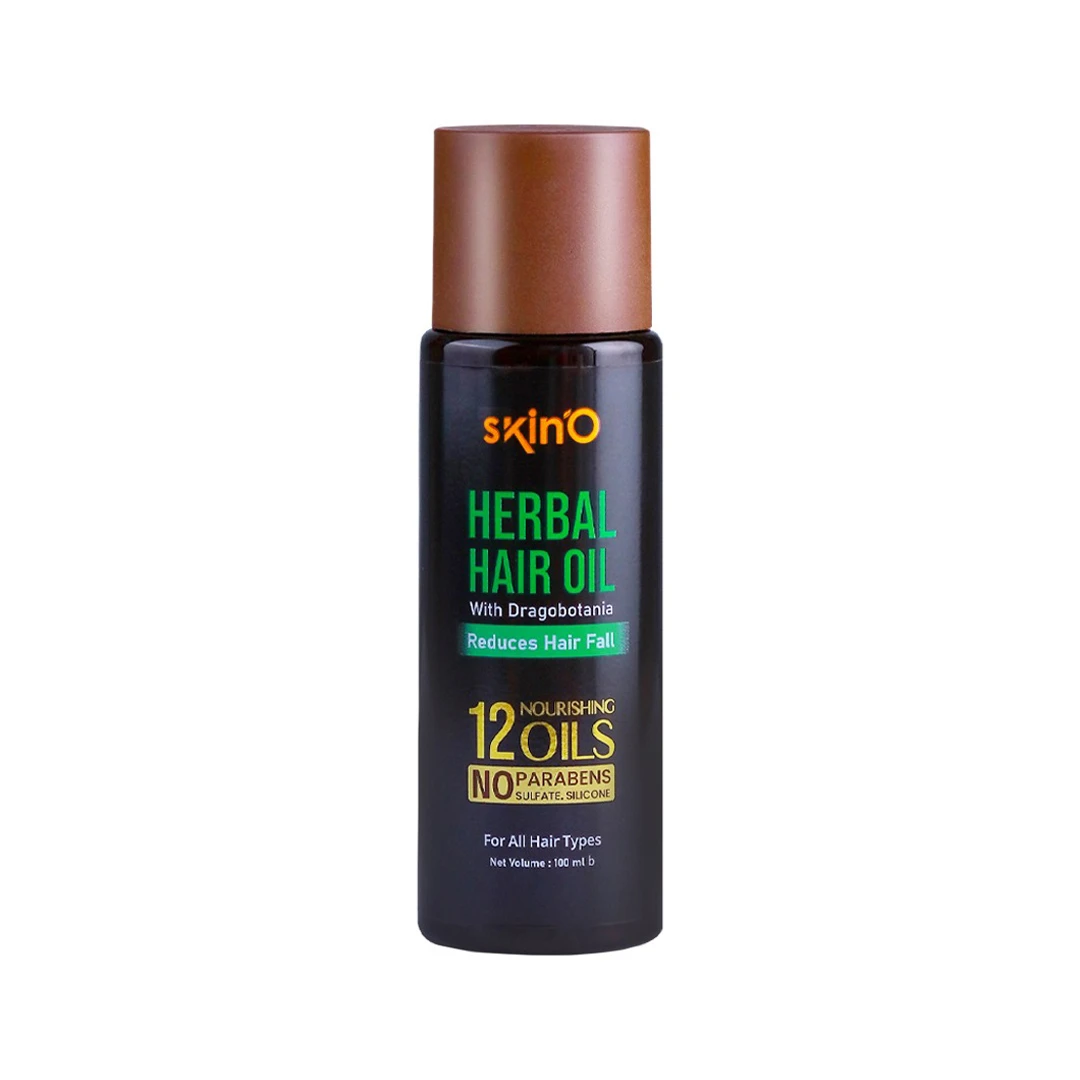 Skin’O Herbal Hair Oil with Dragobotania – Advanced Hair Fall Defense & Root Strengthening