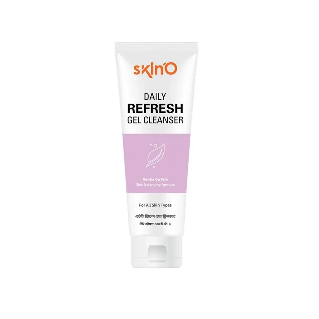 Skin'O Daily Refresh Gel Cleanser – Gentle & pH-Balanced Purifying Wash