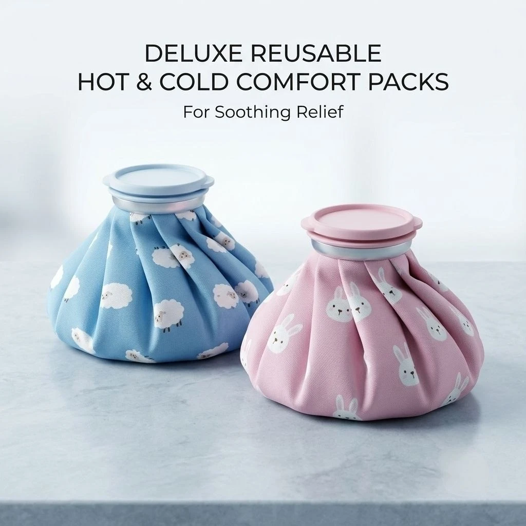 Deluxe Reusable Hot & Cold Comfort Packs Set (2 Pcs) – Ice Bag & Warm Pack