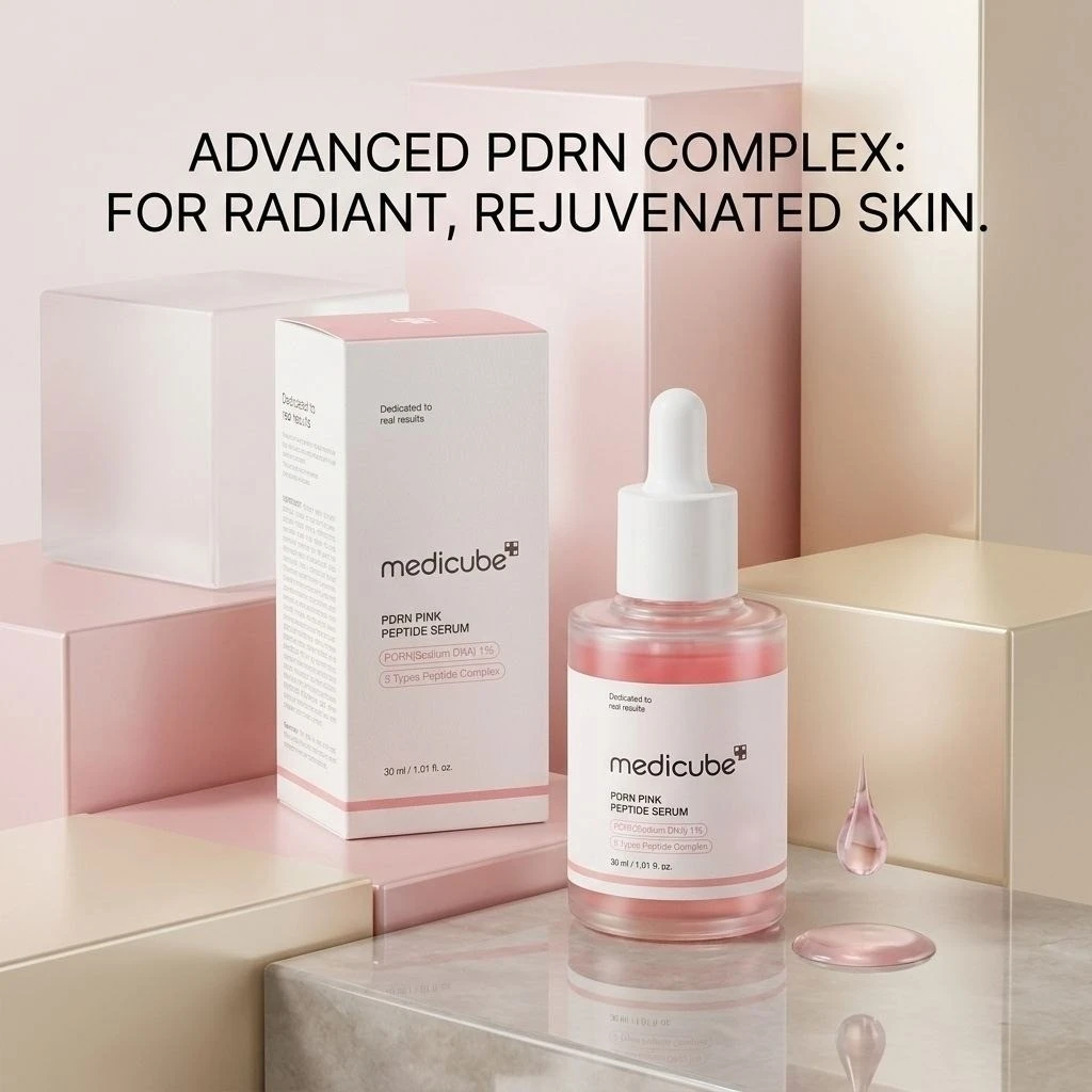 Medicube PDRN Pink Peptide Serum (30ml) – Firming & Glow Treatment