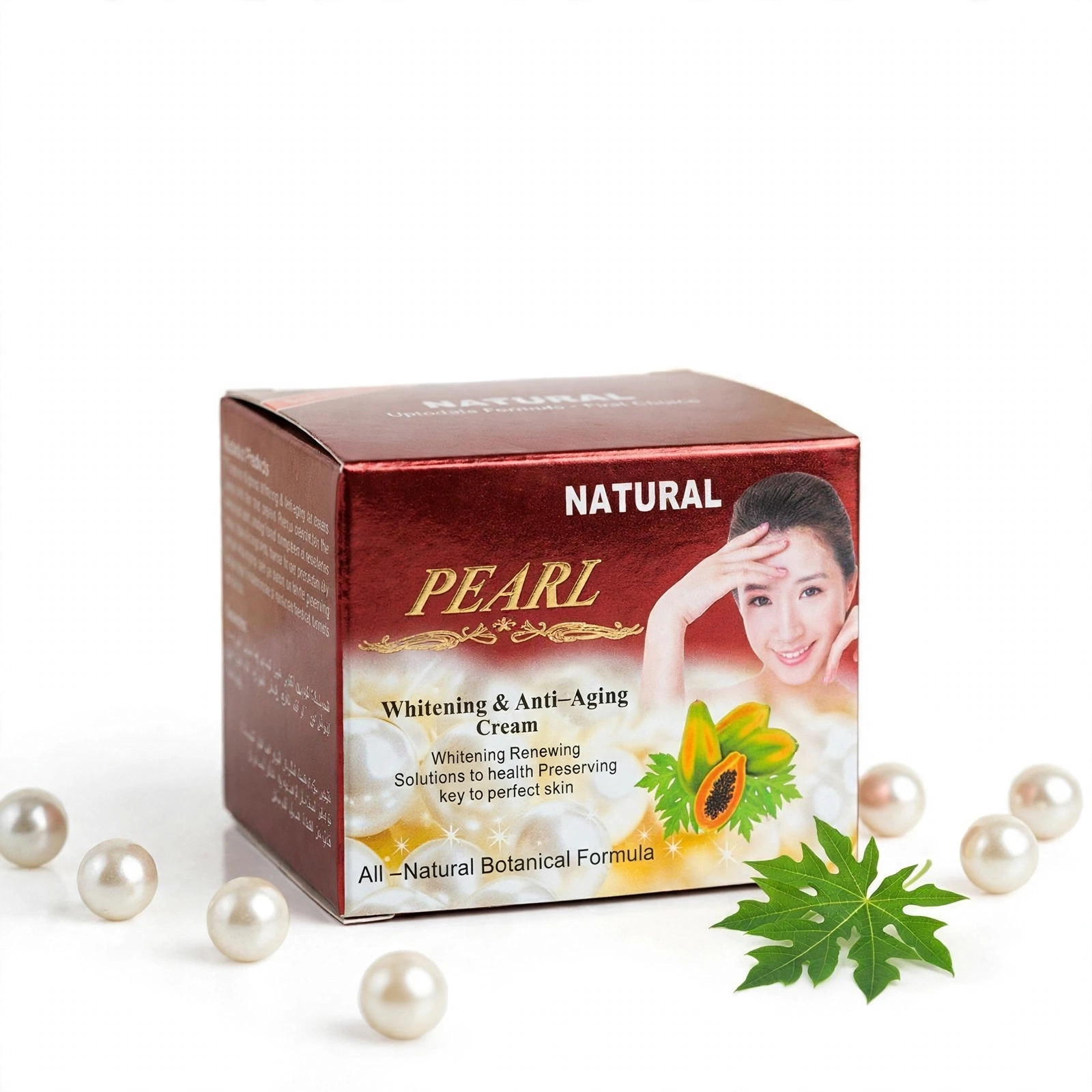 Natural Pearl Whitening & Anti-Aging Cream – Botanical Formula