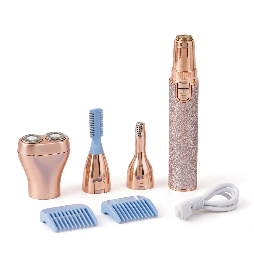 YESX 2-in-1 Rechargeable Eyebrow Trimmer & Facial Hair Shaver HX-201