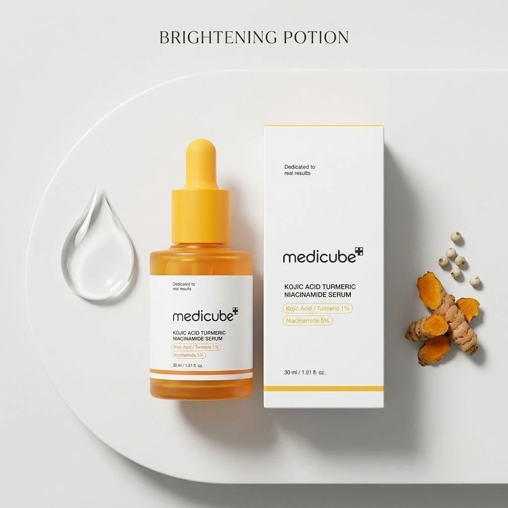 Medicube Kojic Acid Turmeric Niacinamide Serum – Brightening Potion (30ml)