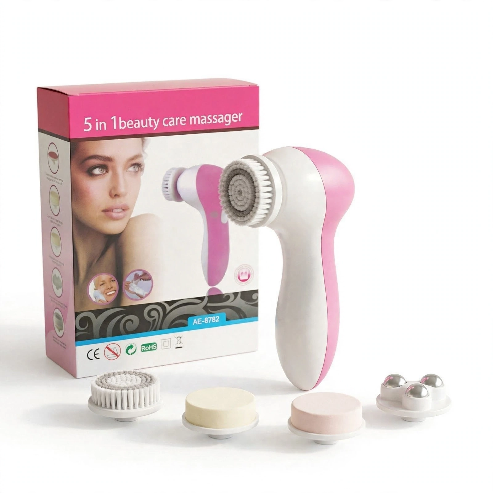 5 in 1 Facial Cleanser – Electric Beauty Care Massager AE-8782