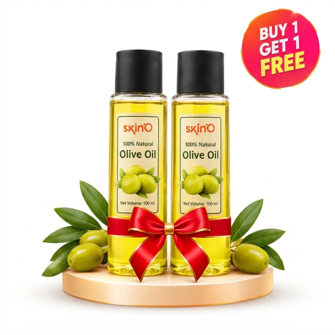 Skin'O 100% Natural Olive Oil 100ml - Buy 1 Get 1 Free (2 Pcs Combo)