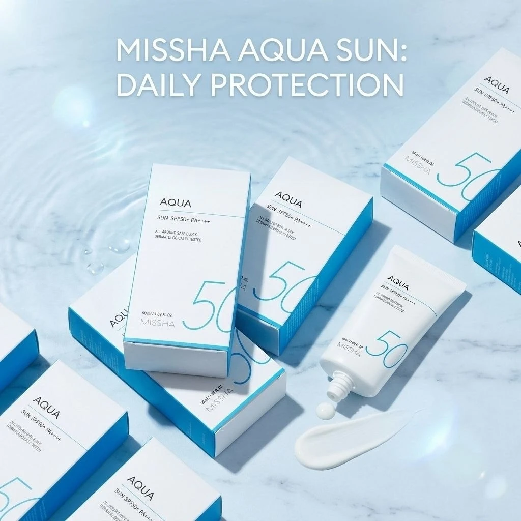 Missha All Around Safe Block Aqua Sun SPF50+ PA++++ (50ml) – Sunscreen Gel