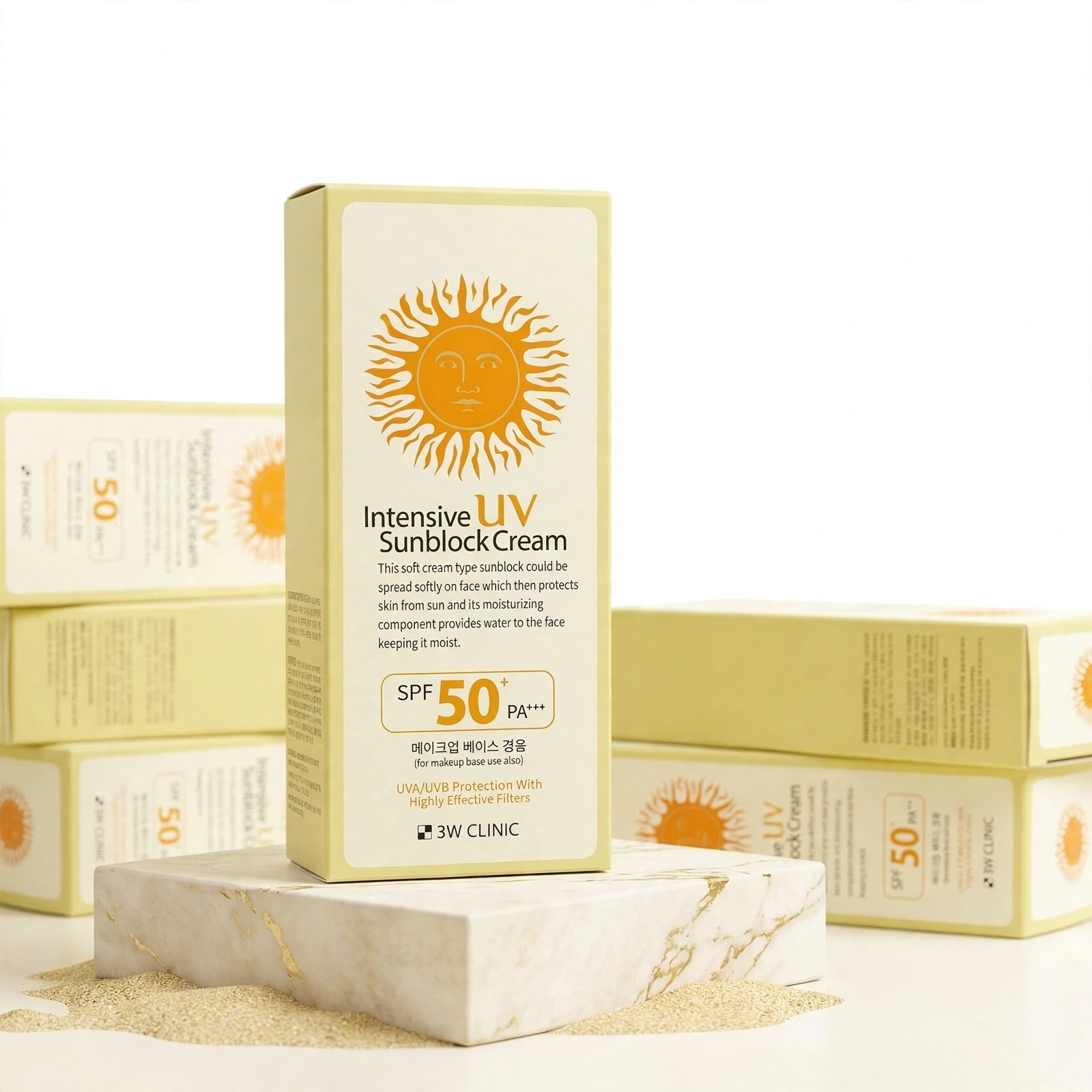3W Clinic Intensive UV Sunblock Cream SPF 50+ PA+++