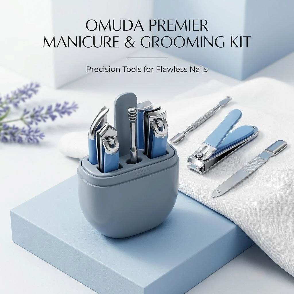 Omuda Premier Manicure & Grooming Kit with Capsule Storage Pod